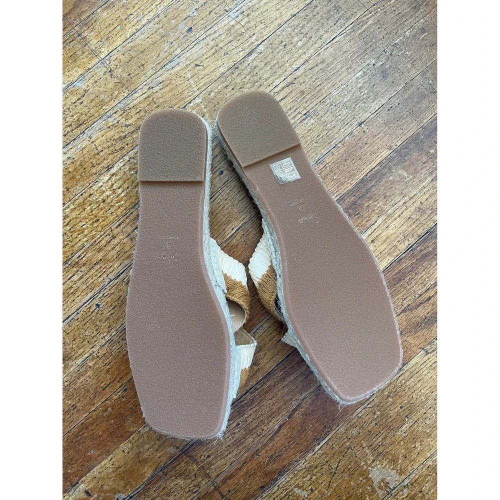 Castaner Espadrille Raffia‎ Criss Cross Slide Sandals - Women's Designer Shoes